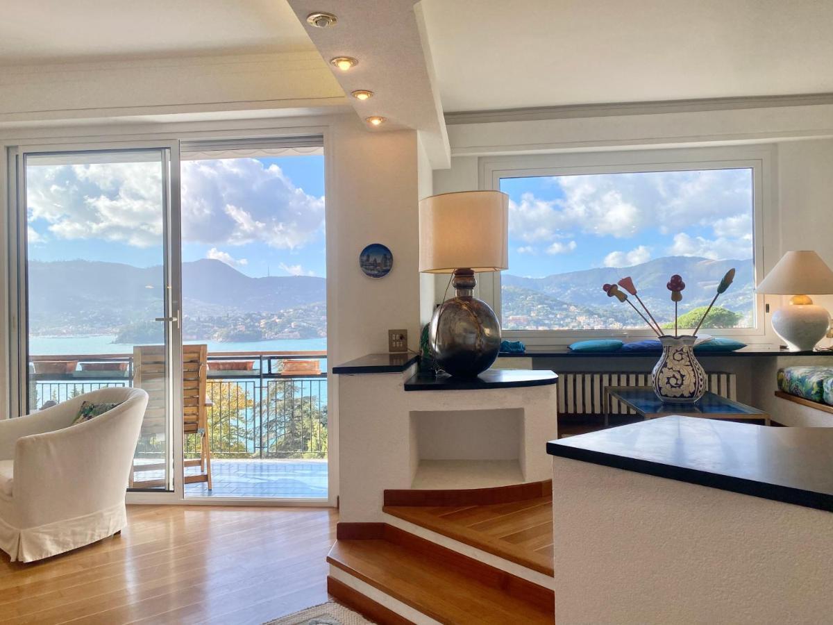 Welcome Riviera - Paradiso 12-Ultimo Restauro Nel 2025-Vista Mare Stupenda-Balcone Con Vista Meravigliosa Piu' Terrazza Solarium Sovrastante Di 70 Mq Esterna Rapallo Bagian luar foto