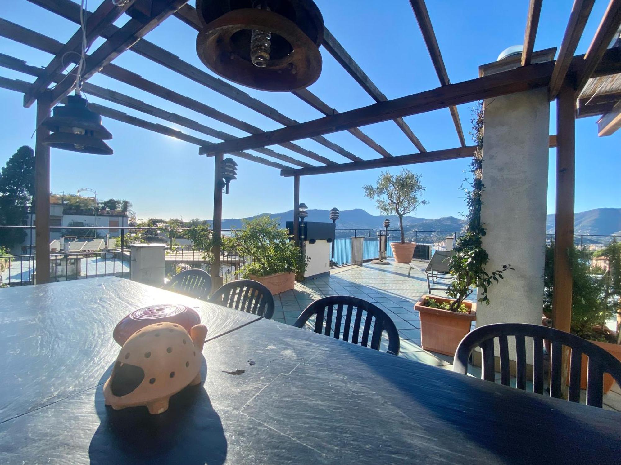 Welcome Riviera - Paradiso 12-Ultimo Restauro Nel 2025-Vista Mare Stupenda-Balcone Con Vista Meravigliosa Piu' Terrazza Solarium Sovrastante Di 70 Mq Esterna Rapallo Bagian luar foto